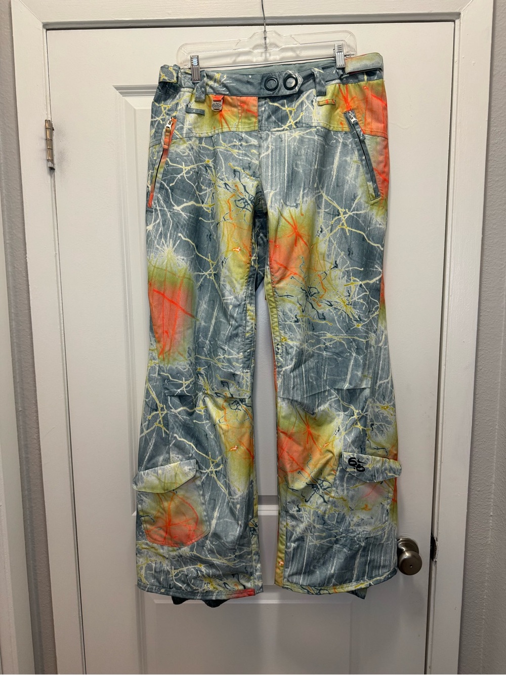 Vintage Nike 6.0 x Olivia Bee AOP Snowboard Pants  Abstract Pastel